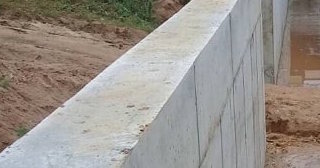 Строительство подпорной стенки из бетона в Вятских Поляне в октябре